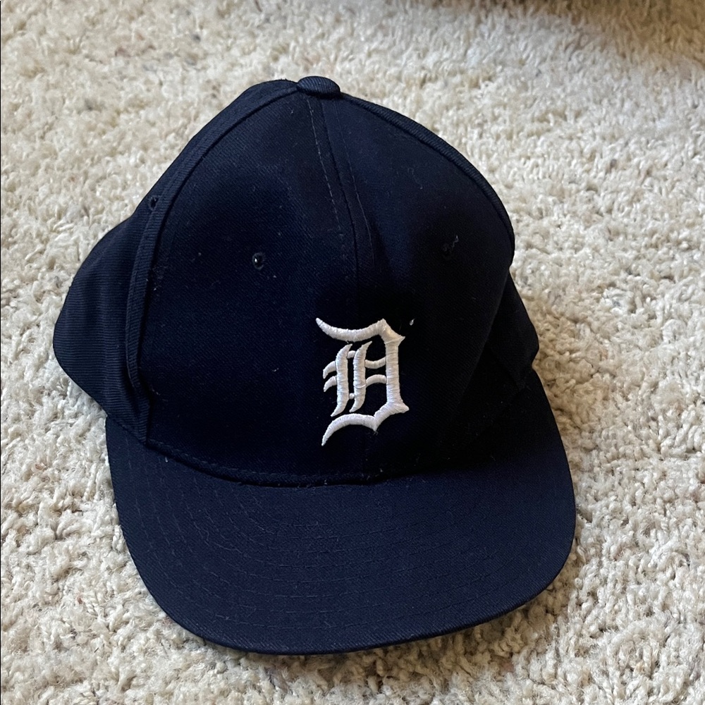 Vintage 90s Detroit Tigers Hat New Era Diamond Pro Model Sz 6 5/8 USA